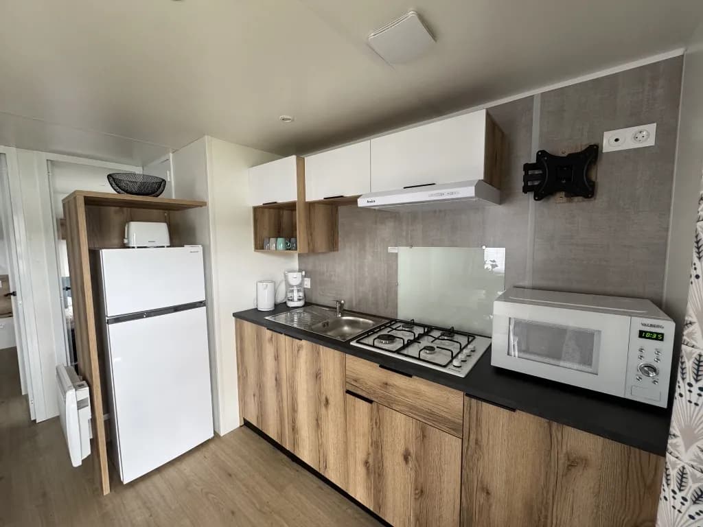 Mobil-home Lodge TP 75 — Vue étang