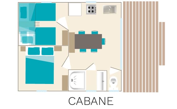 Mobil-home Oasis Spa (4 pers.)