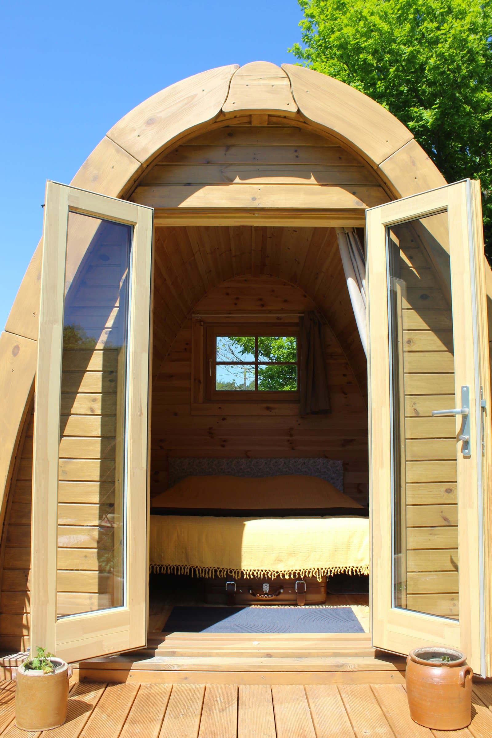 Cabane Pod LE CHENE, Hébergement insolite(1 lit double pour 1-2 personnes)